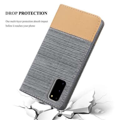Samsung Galaxy S20 PLUS Plånboksfodral Skal (Grå)