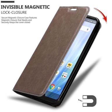 Sharp Aquos R3 Skal Fodral Case (Brun)