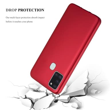 Skal Samsung Galaxy A21s Fodral Case (Röd)