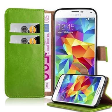 Samsung Galaxy S5 / S5 NEO Plånboksfodral Skal (Grön)
