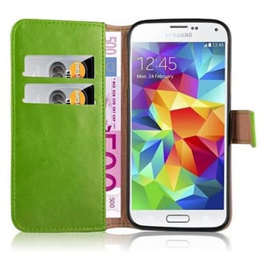 Samsung Galaxy S5 / S5 NEO Plånboksfodral Skal (Grön)
