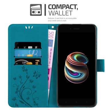 Xiaomi Mi A1 / Mi 5X Plånboksfodral Skal (Blå)