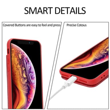 Skal iPhone X / XS Fodral Case (Röd)