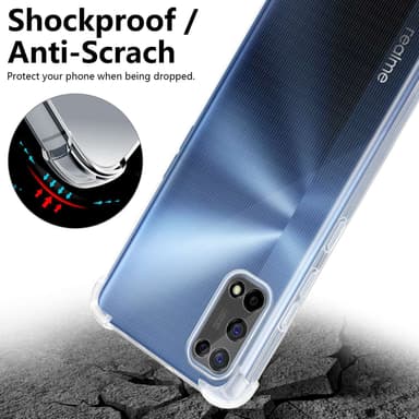 Realme 7 5G Skal Fodral Case (Genomskinlig)