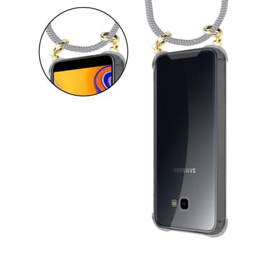 Samsung Galaxy J4 PLUS Skal Fodral Kedja (Grå)