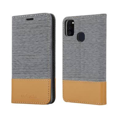 Samsung Galaxy M21 / M30s Plånboksfodral Skal (Grå)