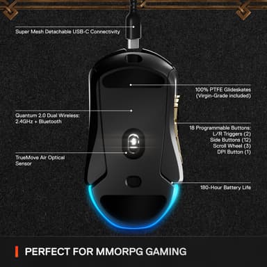 SteelSeries Aerox 9 trådlös gamingmus (WOW LimitedEdition)