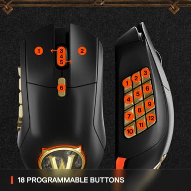 SteelSeries Aerox 9 trådlös gamingmus (WOW LimitedEdition)