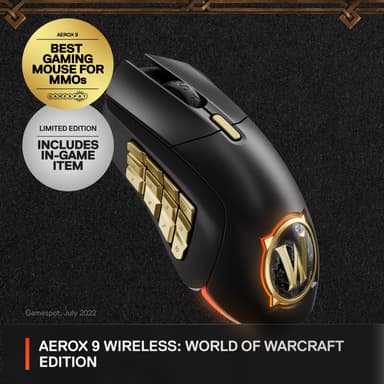 SteelSeries Aerox 9 trådlös gamingmus (WOW LimitedEdition)