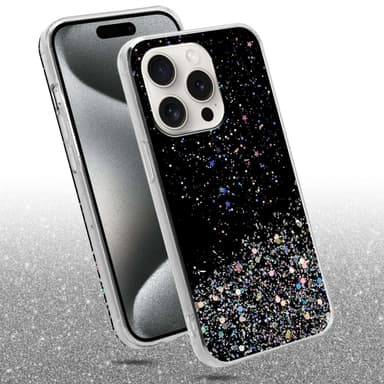 iPhone 15 PRO MAX Skal Fodral Case (Svart)
