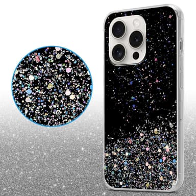 iPhone 15 PRO MAX Skal Fodral Case (Svart)