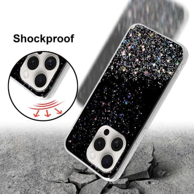 iPhone 15 PRO MAX Skal Fodral Case (Svart)
