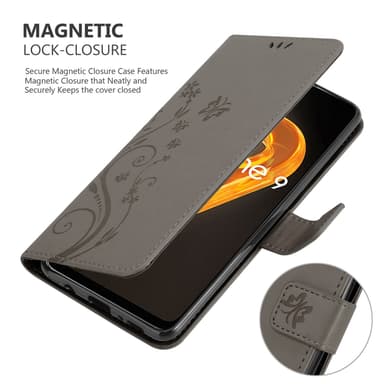 Realme 9 4G / 9 PRO+ Plånboksfodral Skal (Grå)