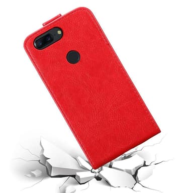 OnePlus 5T Flipfodral Skal (Röd)