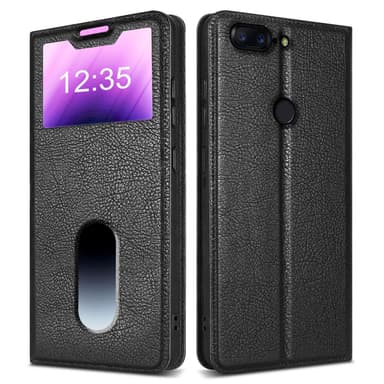 OnePlus 5T Plånboksfodral Skal (Svart)