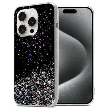 iPhone 15 PRO MAX Skal Fodral Case (Svart)