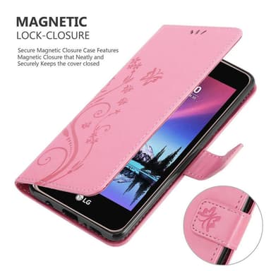 LG K4 2017 Plånboksfodral Skal (Rosa)
