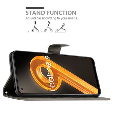 Realme 9 4G / 9 PRO+ Plånboksfodral Skal (Grå)