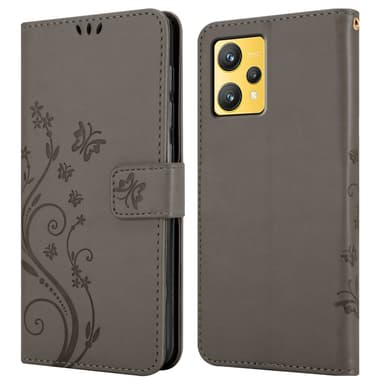 Realme 9 4G / 9 PRO+ Plånboksfodral Skal (Grå)