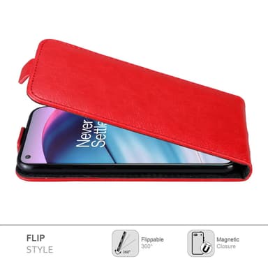 OnePlus Nord CE 5G Flipfodral Skal (Röd)