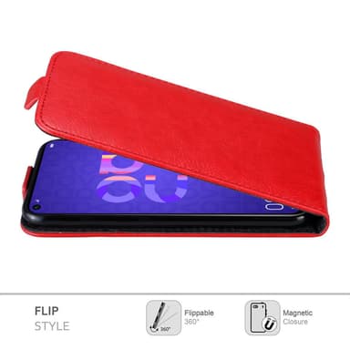 Honor 20 / 20S / Huawei NOVA 5T Flipfodral Skal (Röd)