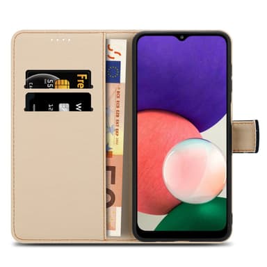 Samsung Galaxy A22 5G Plånboksfodral Skal (Svart)