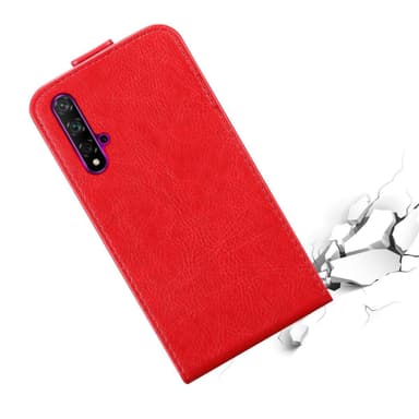 Honor 20 / 20S / Huawei NOVA 5T Flipfodral Skal (Röd)