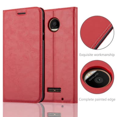 Motorola MOTO Z FORCE Skal Fodral Case (Röd)