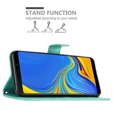 Samsung Galaxy A9 2018 Plånboksfodral Skal (Turkos)