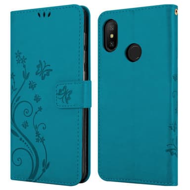 Xiaomi RedMi NOTE 6 PRO Plånboksfodral Skal (Blå)
