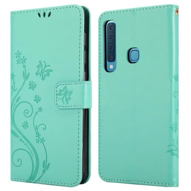 Samsung Galaxy A9 2018 Plånboksfodral Skal (Turkos)