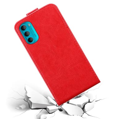 Motorola MOTO G71 5G Flipfodral Skal (Röd)