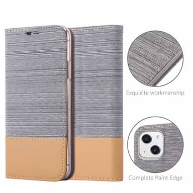 iPhone 13 MINI Plånboksfodral Skal (Grå)