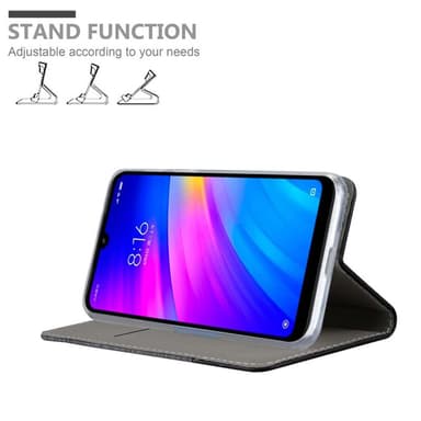 Xiaomi RedMi 7 Plånboksfodral Skal (Grå)