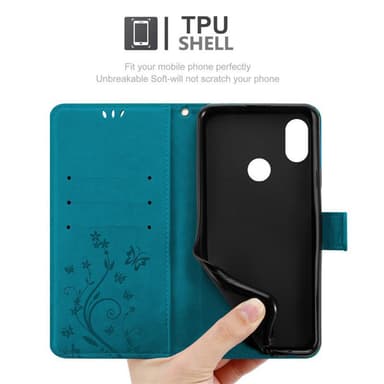 Xiaomi RedMi NOTE 6 PRO Plånboksfodral Skal (Blå)