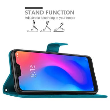Xiaomi RedMi NOTE 6 PRO Plånboksfodral Skal (Blå)
