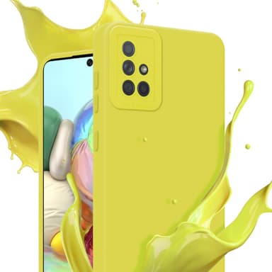 Samsung Galaxy A71 4G Skal Fodral Case (Gul)