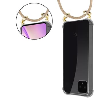 Google PIXEL 4 Skal Fodral Kedja (Brun)