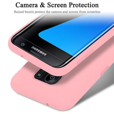 Samsung Galaxy S7 EDGE Skal Fodral Case (Rosa)