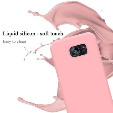 Samsung Galaxy S7 EDGE Skal Fodral Case (Rosa)