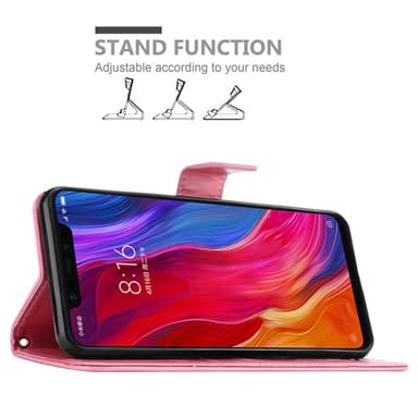 Xiaomi Mi 8 Plånboksfodral Skal (Rosa)