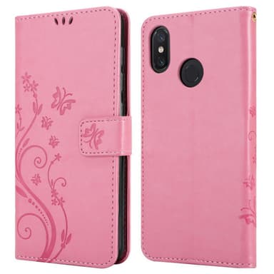 Xiaomi Mi 8 Plånboksfodral Skal (Rosa)
