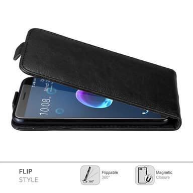 HTC Desire 12 Flipfodral Skal (Svart)