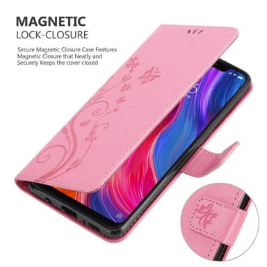 Xiaomi Mi 8 Plånboksfodral Skal (Rosa)