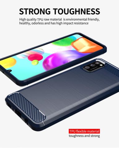 Samsung Galaxy A41 Skal Fodral Case (Blå)