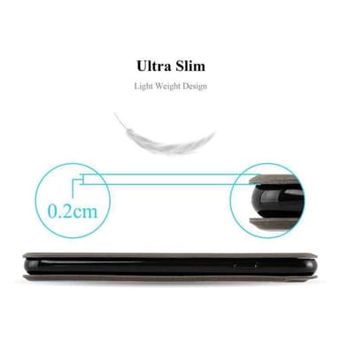 Nokia Lumia 550 Plånboksfodral Skal (Brun)