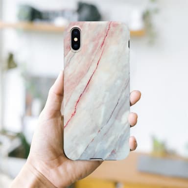 iPhone X / XS Plånboksfodral Skal (Rosa)