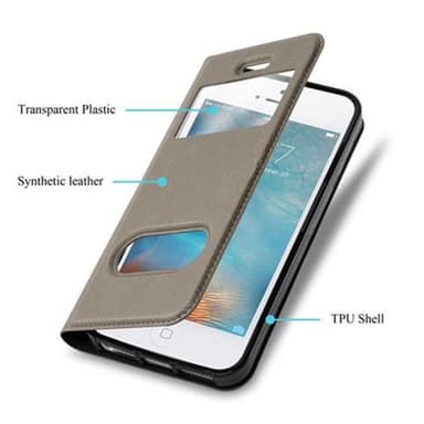 iPhone 5 / 5S / SE 2016 Plånboksfodral Skal (Brun)