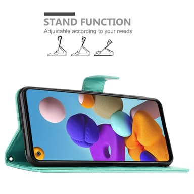 Samsung Galaxy A21s Plånboksfodral Skal (Turkos)