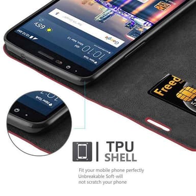 LG STYLUS 3 Skal Fodral Case (Röd)